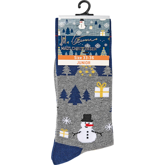 Mads Christensen Herre Strømper 37/40 Grå