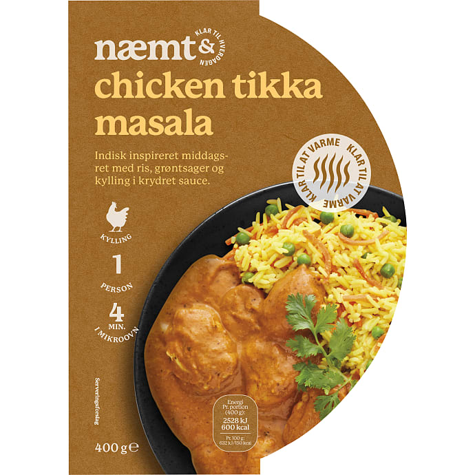 Næmt Tikka Masala m. ris