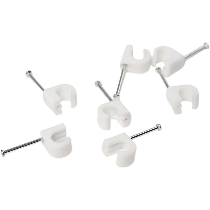 Elworks kabelclips 100-pak - hvid