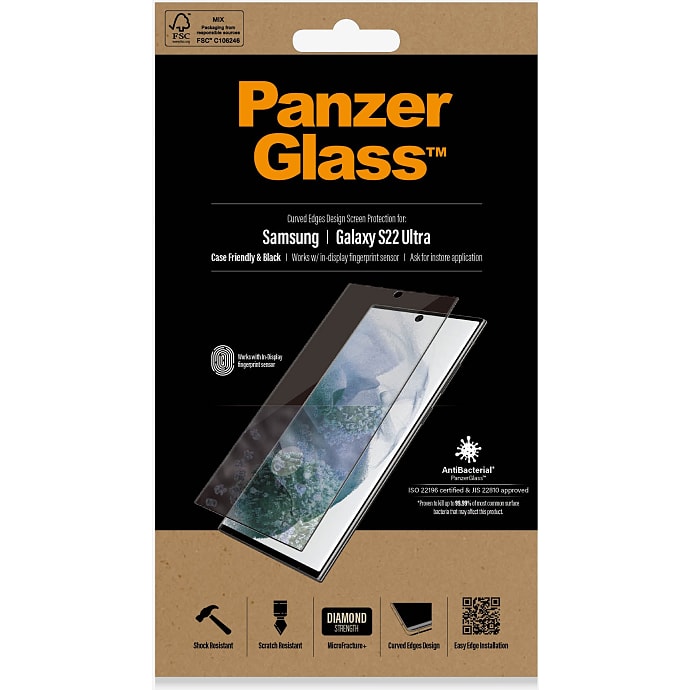 PanzerGlass Samsung Galaxy S22 Ultra Case Friendly