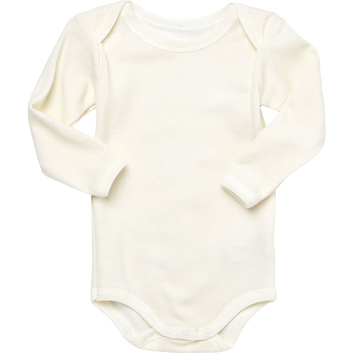 808 Baby Body Langærmet Str. 68 Råhvid