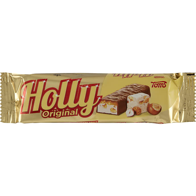 Toms Holly Bar Mælkechokolade Nougat Karamel 50 g