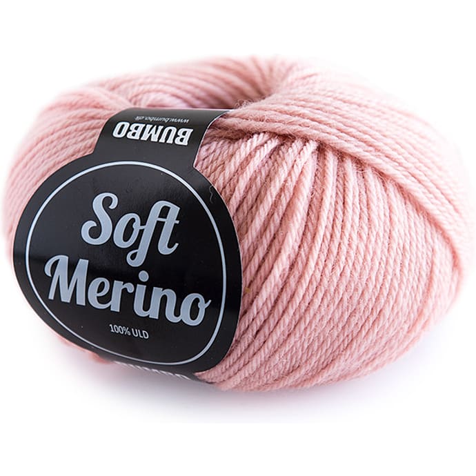 BUMBO By Mayflower Soft Merino Uldgarn Lyserød