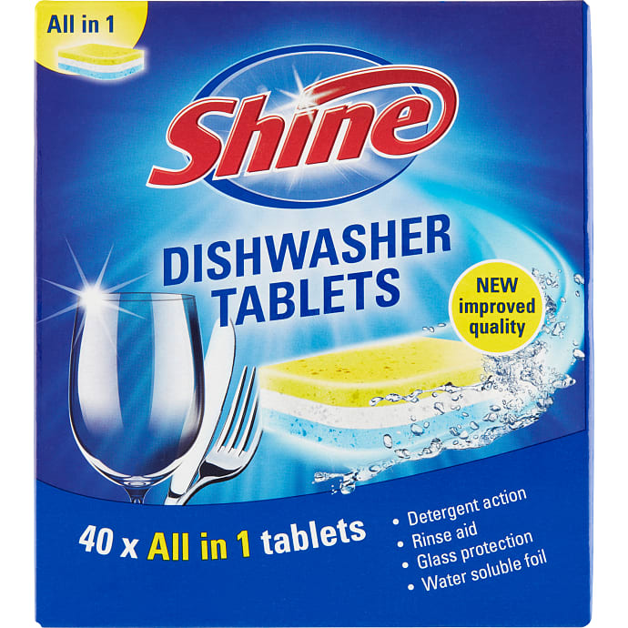 Shine Opvasketabs All-in-one 40 stk