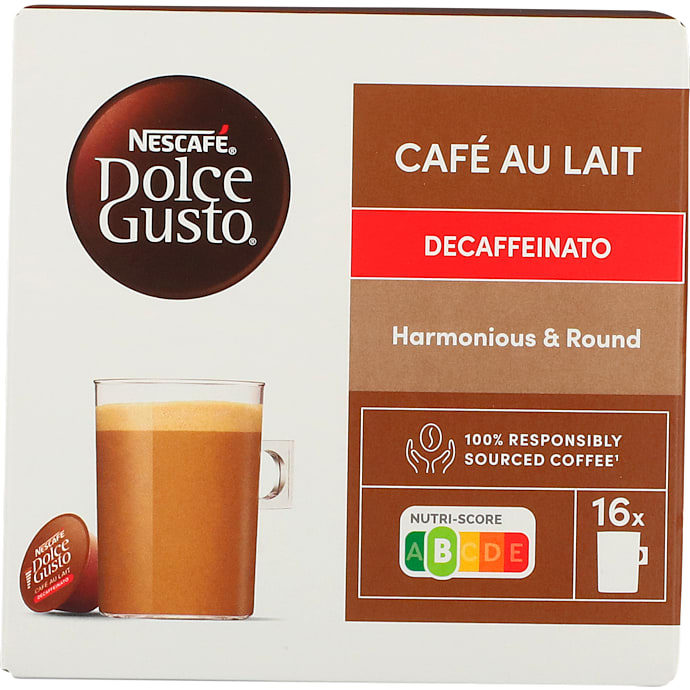 Nescafé Koffeinfri Café Au Lait Kaffekapsler 16 stk