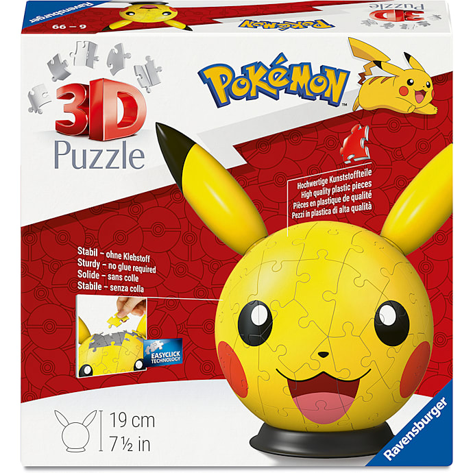 Ravensburger Pikachu 3D puslespil - 72 brikker – produktbillede