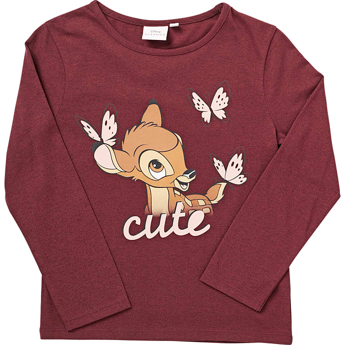 Bambi børne bluse str. 98/104 - bordeaux