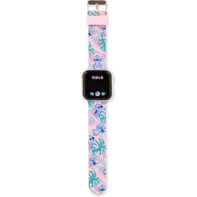 Accutime Stitch LED ur - rosa