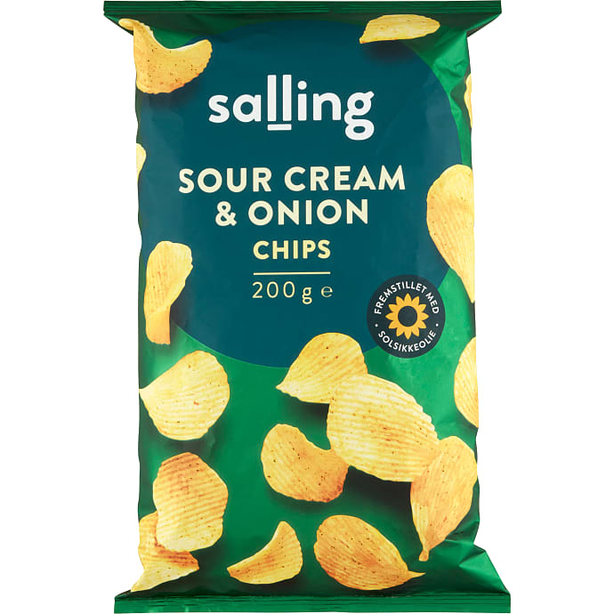 Chips m. sour cream & onion