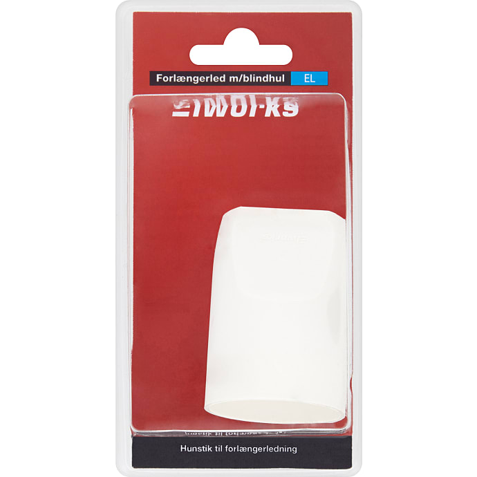 Elworks hunstik rund uden jord - hvid