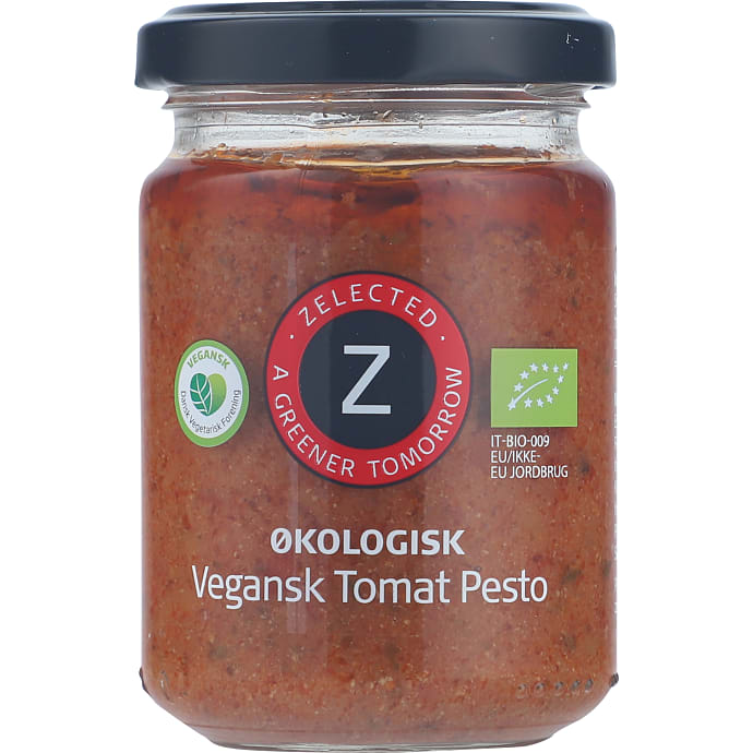 Zelected Pesto m. soltørrede tomater vegansk øko