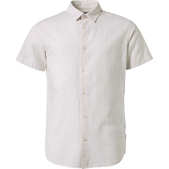JJ REBEL Herre skjorte hørblanding beige