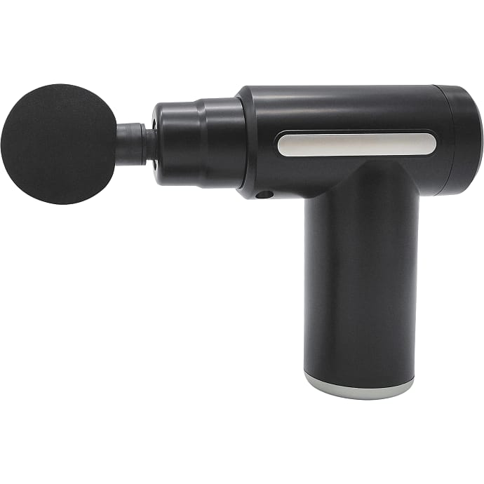 Mini massagepistol inkl. 4 massagehoveder - sort