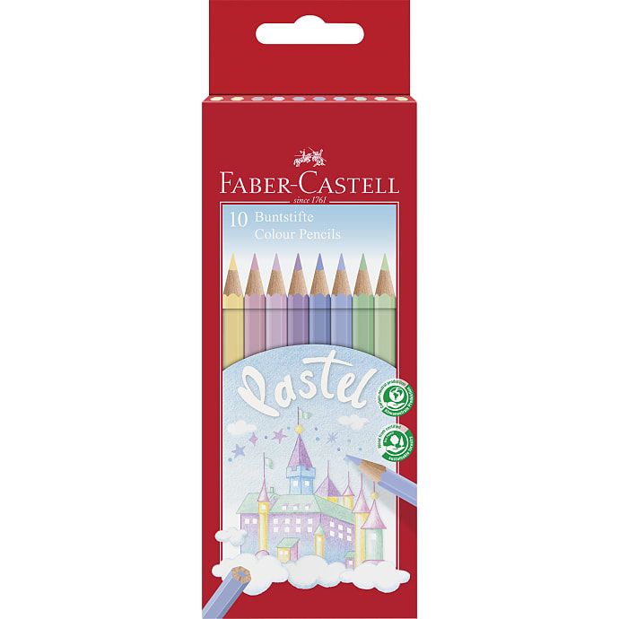 Faber-Castell farveblyanter 12 stk. - pastel – produktbillede