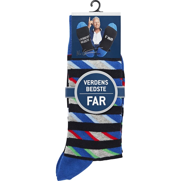 Mads Christensen herre strømper str. 40/46 - stribet