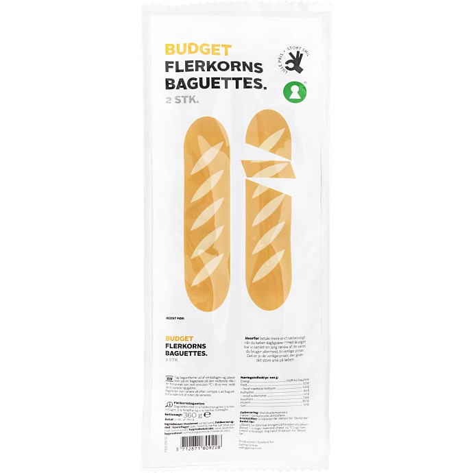 Budget Flerkornsbaguette 360 g