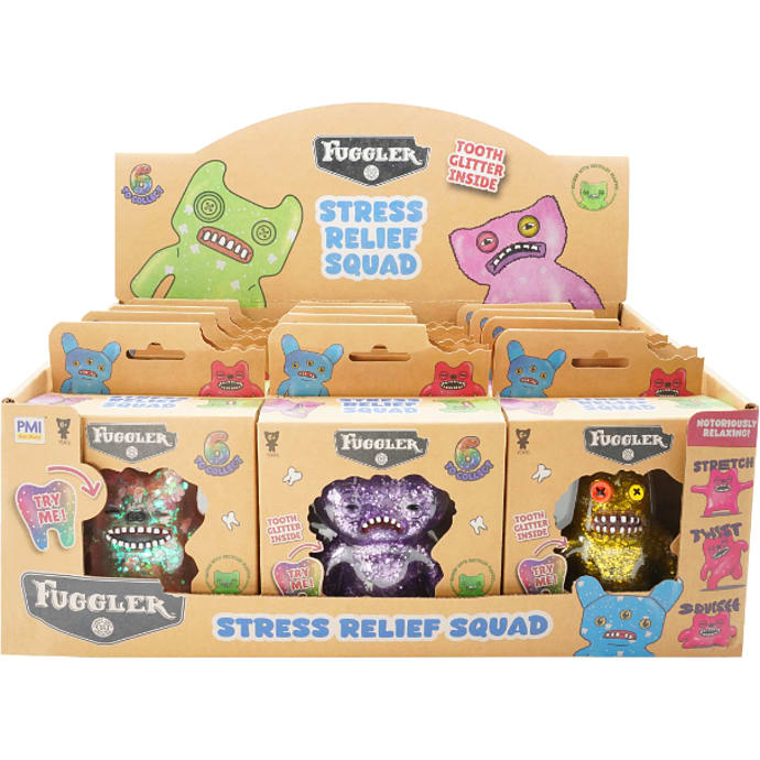 Fuggler Stress Relief Squad figur - flere varianter - assorteret