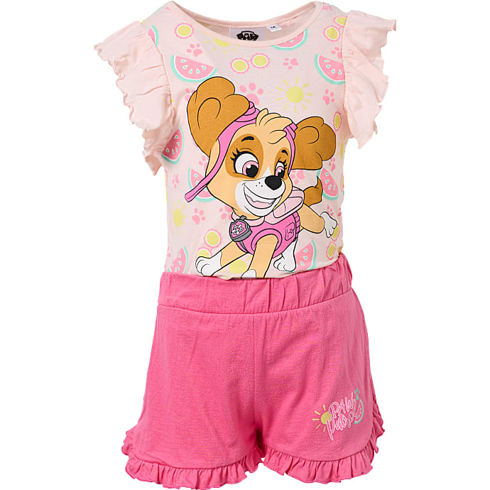 Paw Patrol shortssæt str. 98 - lyserød