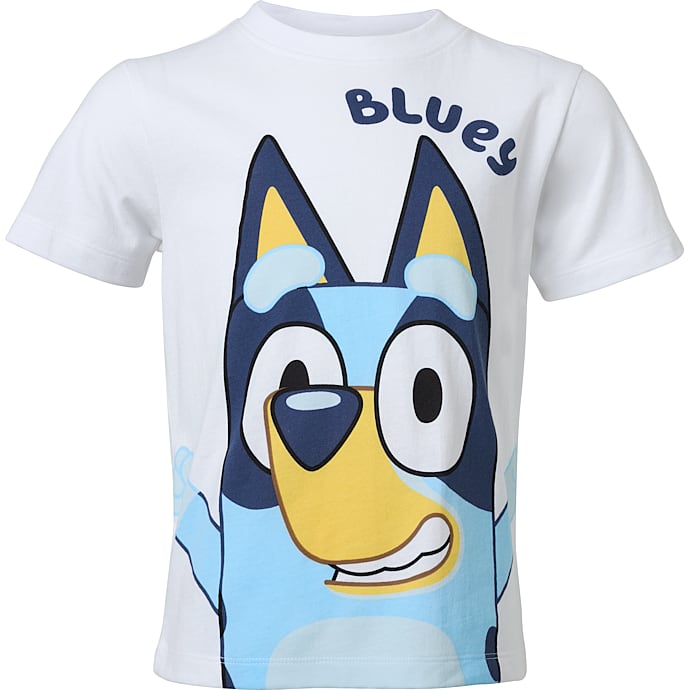 Bluey T-shirt str. 110/116 - hvid