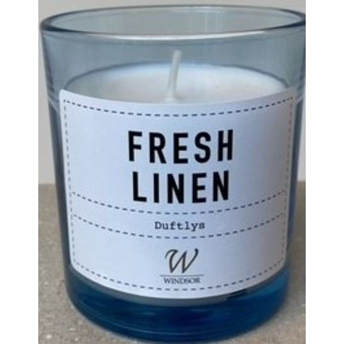 Windsor Duftlys i glas Fresh Linen