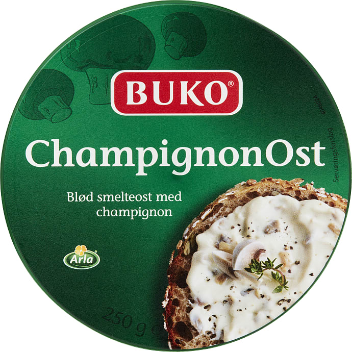 Smøreost m. champignon 17% fedt
