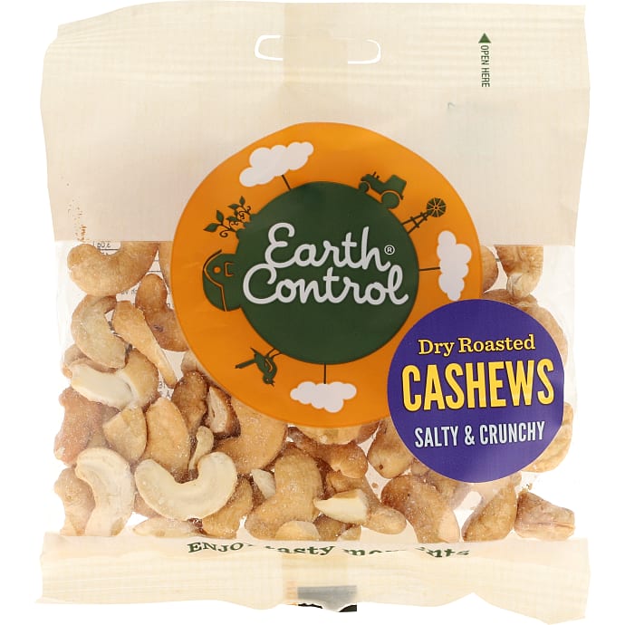Earth Control Tørristede cashewnødder m. salt 70 g