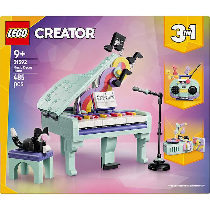 LEGO Creator 3-i-1 Musikpynt: Klaver med kat 31392