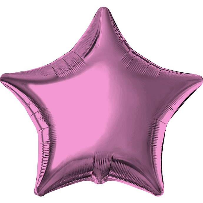 Salling Folieballon stjerne Ø 45 cm pink