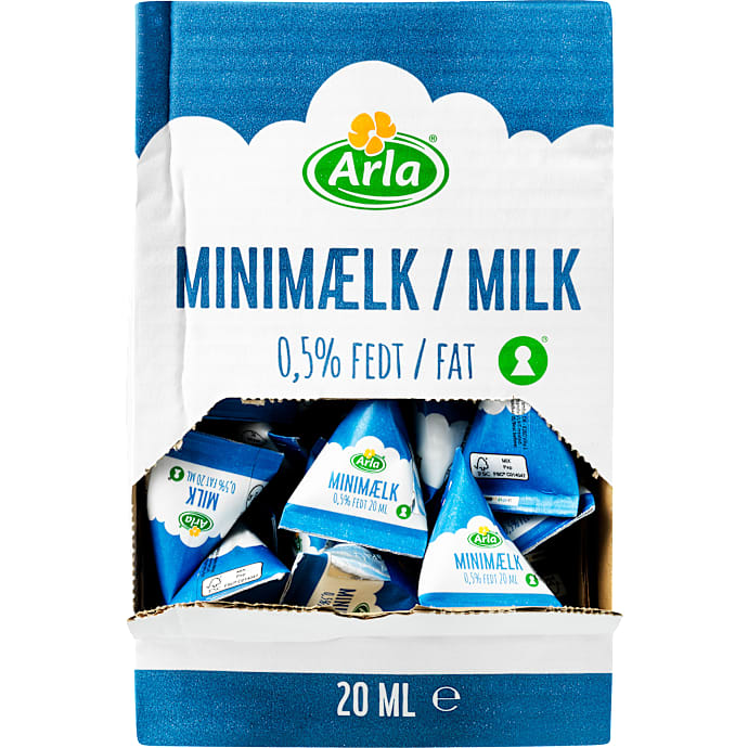 Minimælk i portioner 0,4% fedt UHT