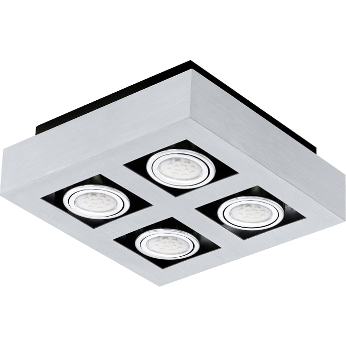 Eglo Loke loftslampe børstet stål