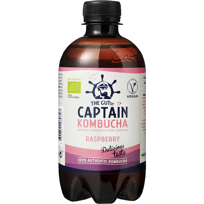 Kombucha m. hindbærsmag øko