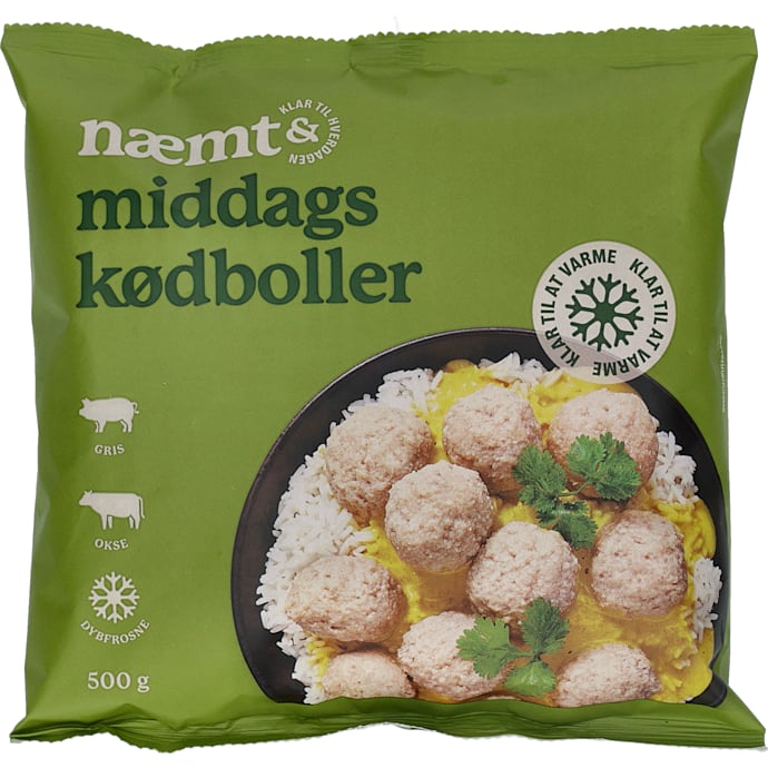 Det Hurtige Køkken Middagskødboller 500 g