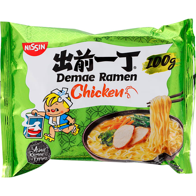 Nissin Instant nudler med kyllingesmag