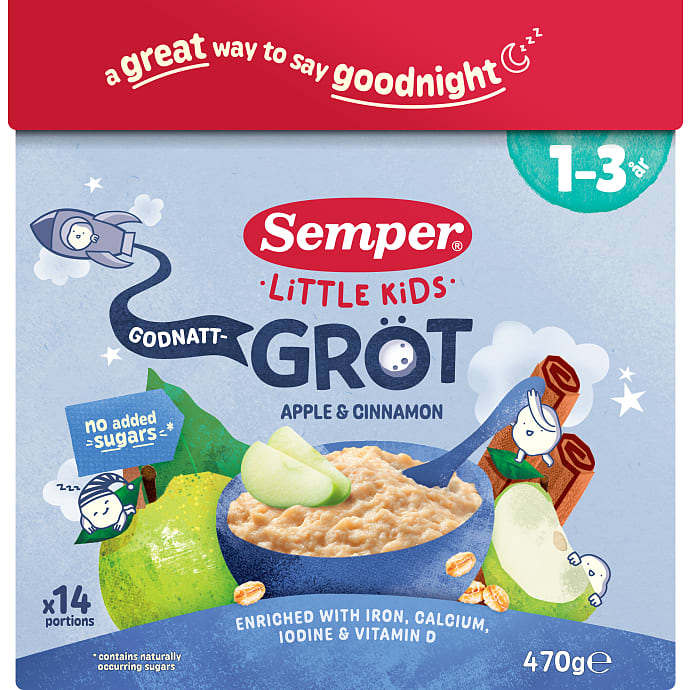 Grød m. æble og kanel til 1-3 årige