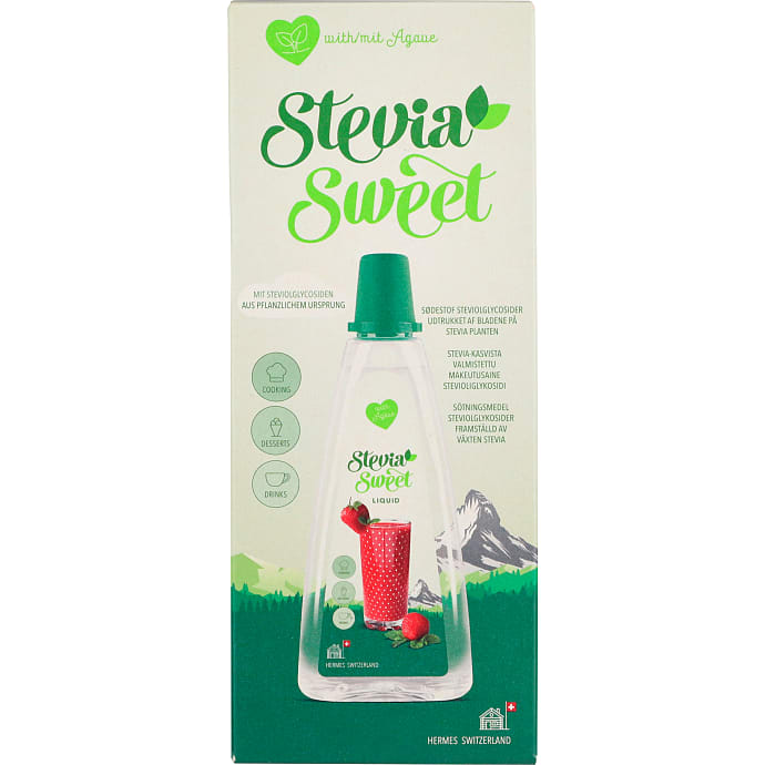 Hermesetas Flydende Stevia med Agavesirup