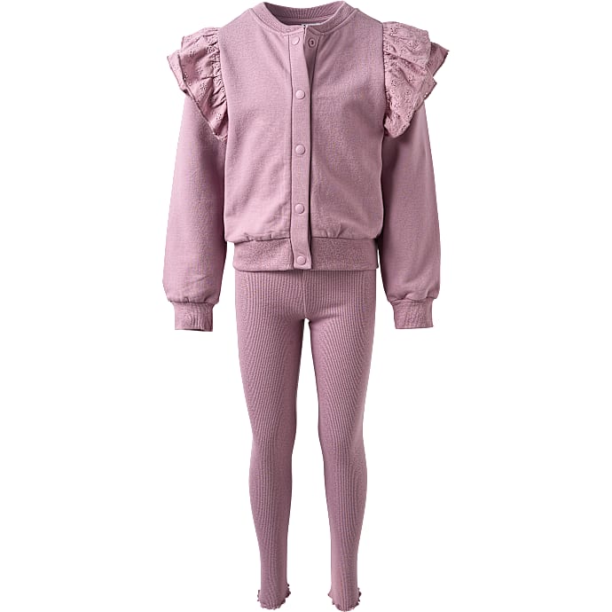 VRS børne sweat sæt str. 122/128 lilla