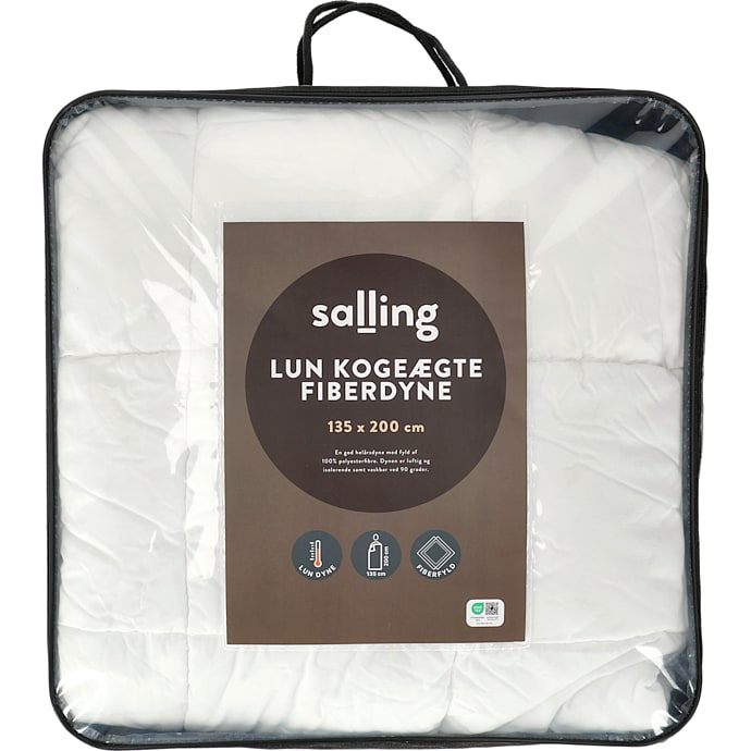 Salling kogeægte helårs fiberdyne 135x200 cm Lun
