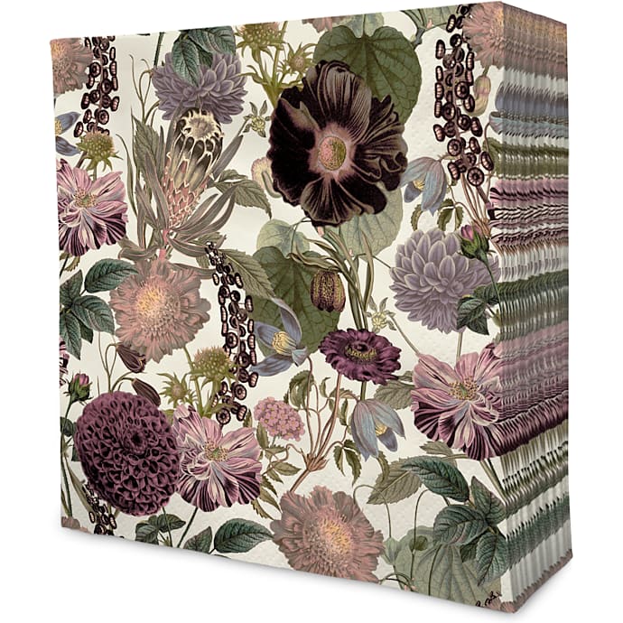 Mønstrede servietter 33x33 cm 20-pak