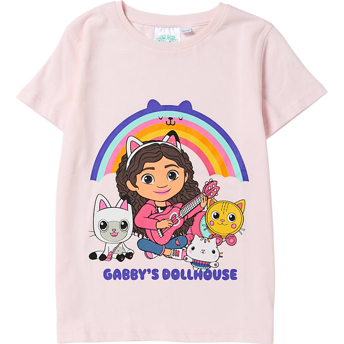 Gabbys Dukkehus T-shirt str. 110/116 - rosa