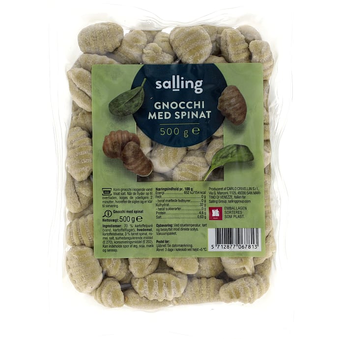 Salling Gnocchi m. spinat 500 g