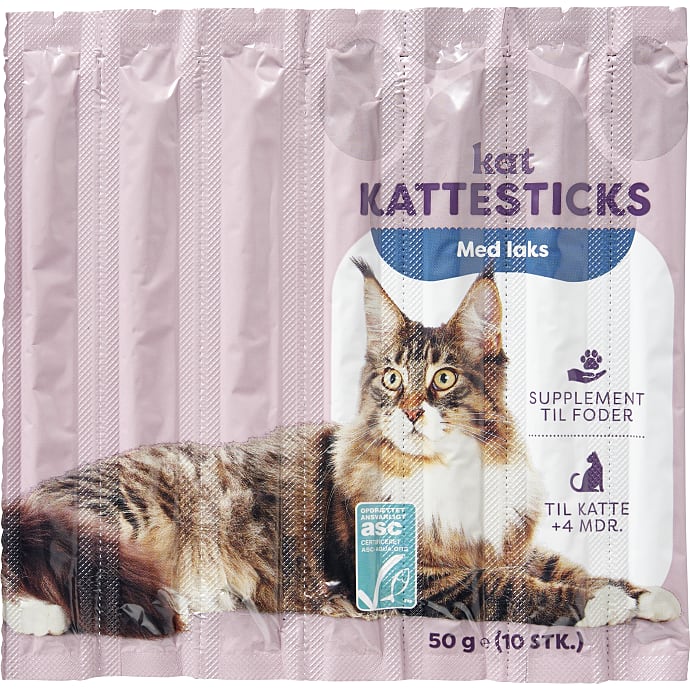 Kat Godbidder med laks og ørred 50 g