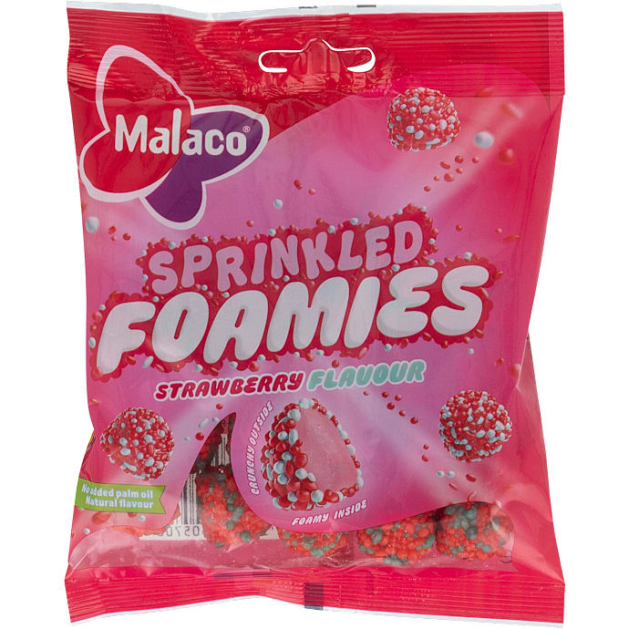 Sprinkled Foamies m. jordbærsmag