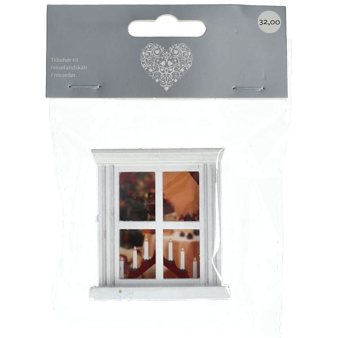 Julefryd nissedørs tilbehør - vindue med foto