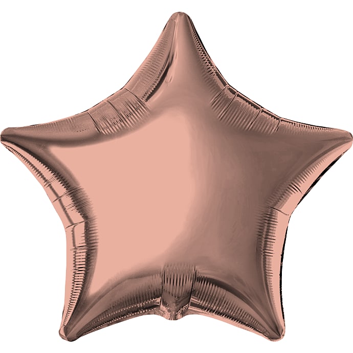 Salling Folieballon Stjerne 45 cm Rosegold