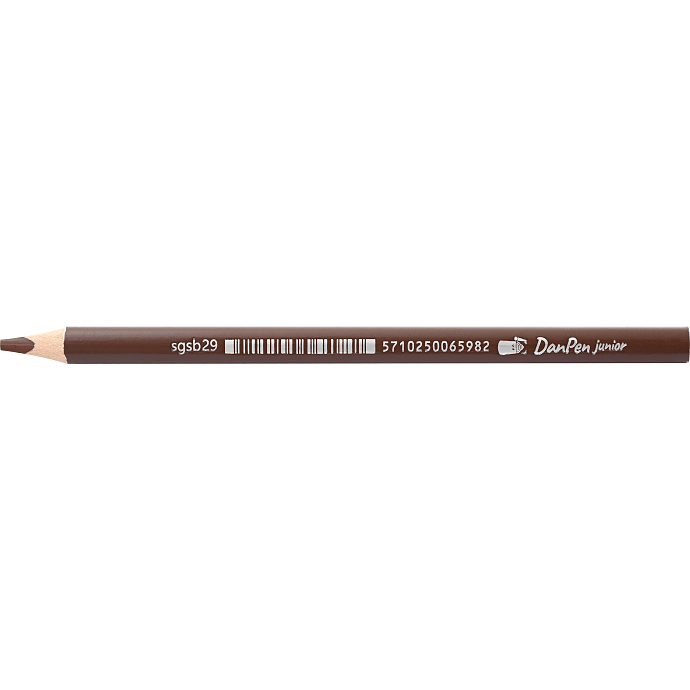 Danpen Junior Jumbo Farveblyant mørk brun