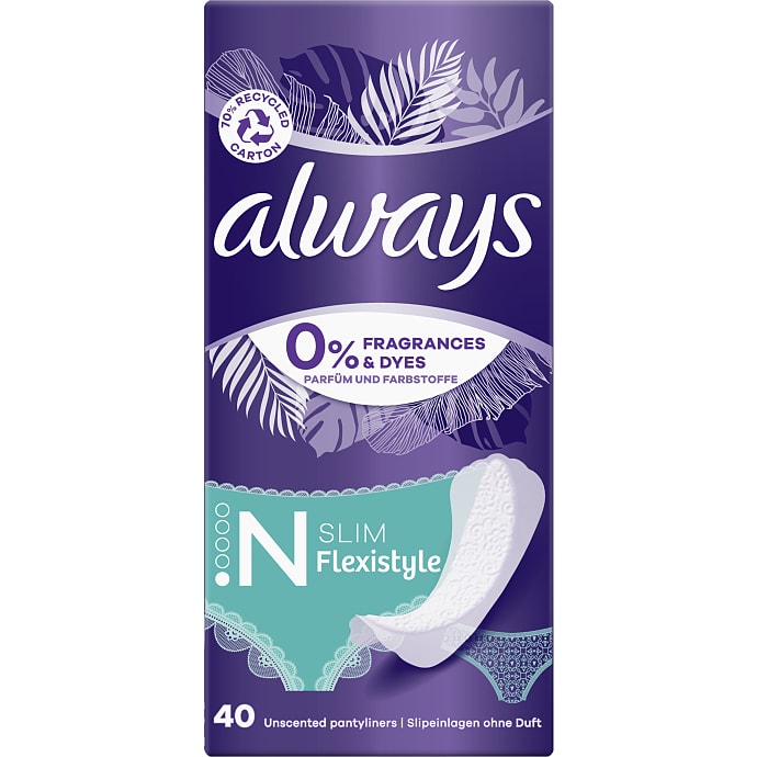 Always Trusseindlæg let sugeevne 40 stk