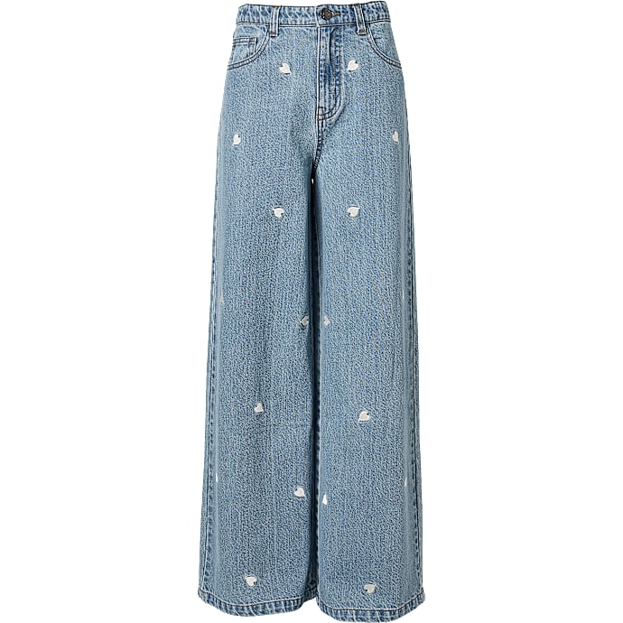 VRS Teen Basic Jeans Wide Str. 140 Blå