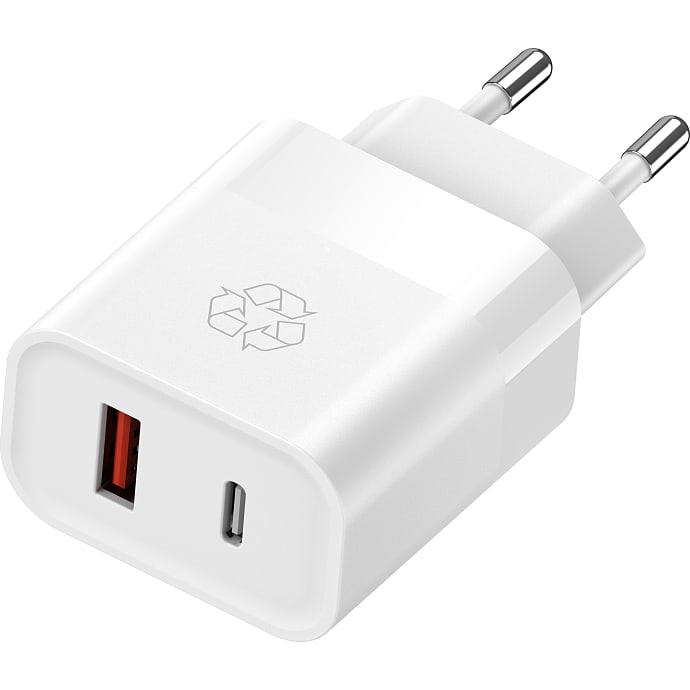 Essentials by Upström 30W USB-A USB-C Power Adapter