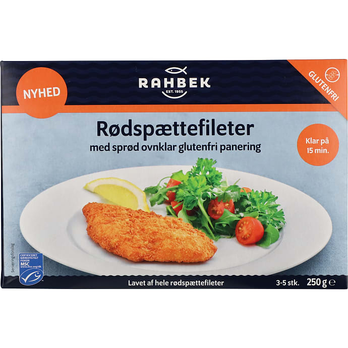 Panerede rødspættefileter glutenfri