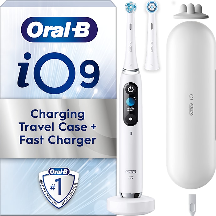 Oral-B iO9 elektrisk tandbørste - White Alabaster